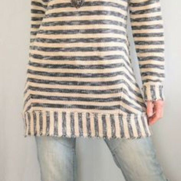 Soft Surroundings striped boat neck tunic EUC Sm. - Picture 2 of 5